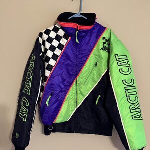 Vintage Arctic Cat 3 in 1 Retro Colorblock Jacket Size Small Made in USA